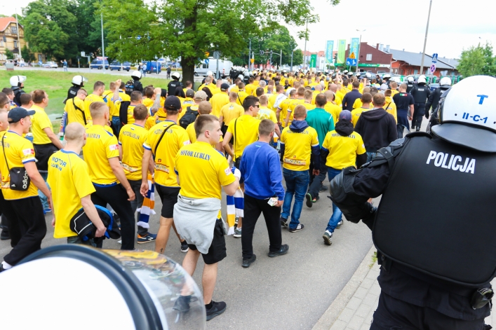 Kibice Motoru Lublin już w Elblągu - zobacz zdjęcia. Transmisja LIVE meczuKibice Motoru Lublin już w Elblągu - zobacz zdjęcia. T